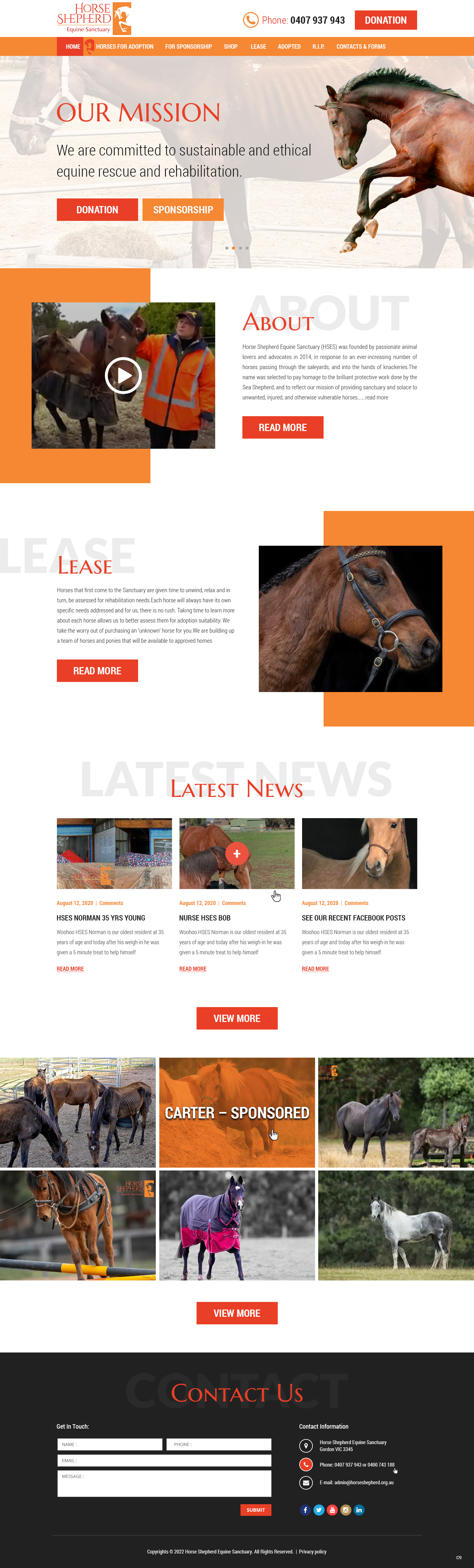 Web Design by pb for Horse Shepherd Park | Design #28032952