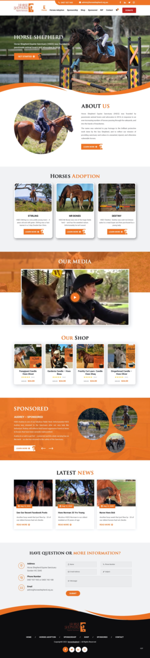 Diseño Web por pb para Horse Shepherd Park | Diseño: #28032955