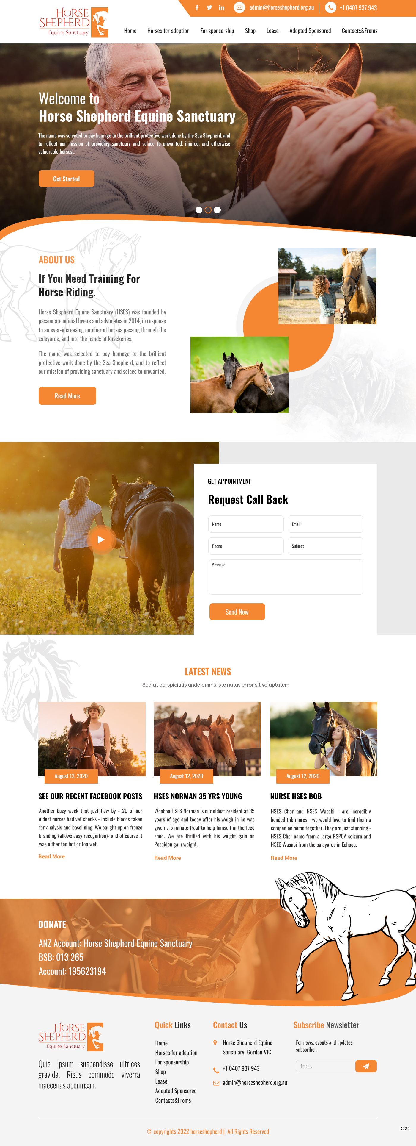 Web Design par pb pour Horse Shepherd Park | Design #28032956