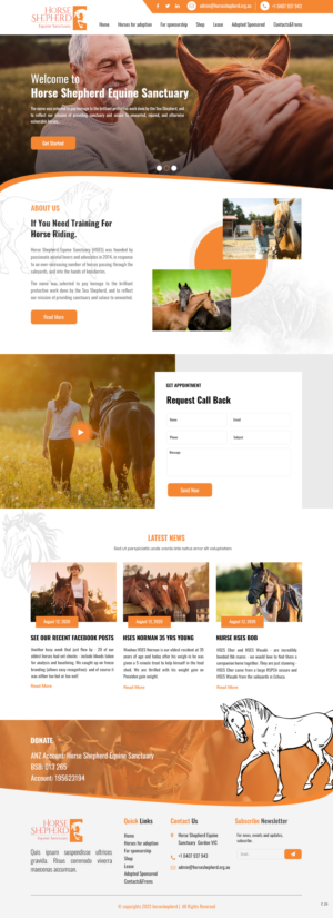 Diseño Web por pb para Horse Shepherd Park | Diseño: #28032956