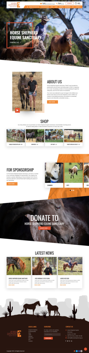 Web Design by nzdesigners for Horse Shepherd Park | Design #28026901