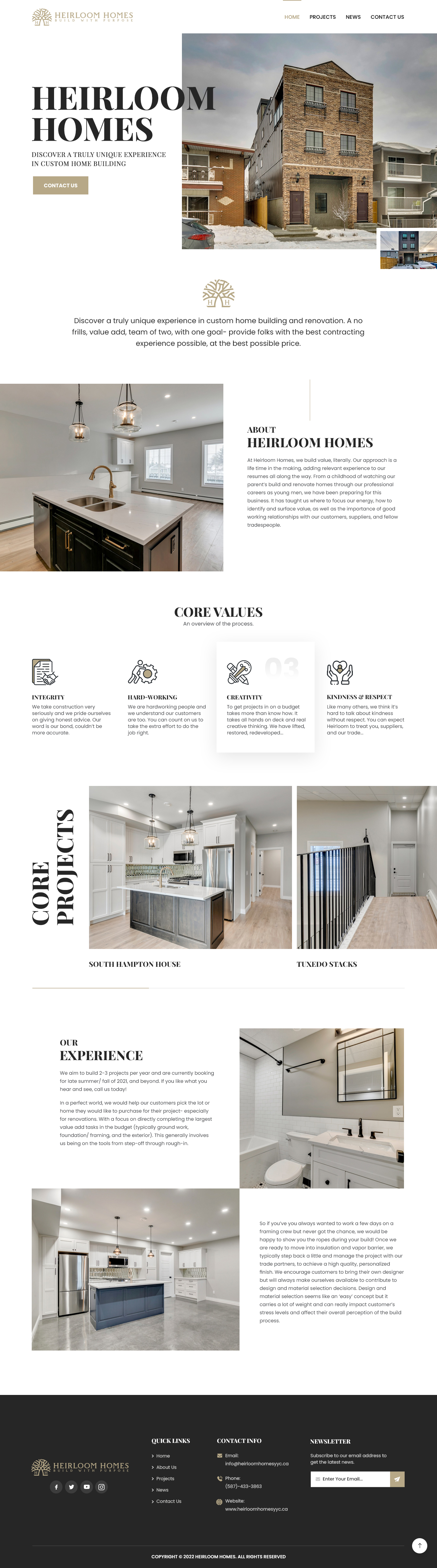 Web Design par NZ Creatives pour Distinct Building Solutions | Design #28026949