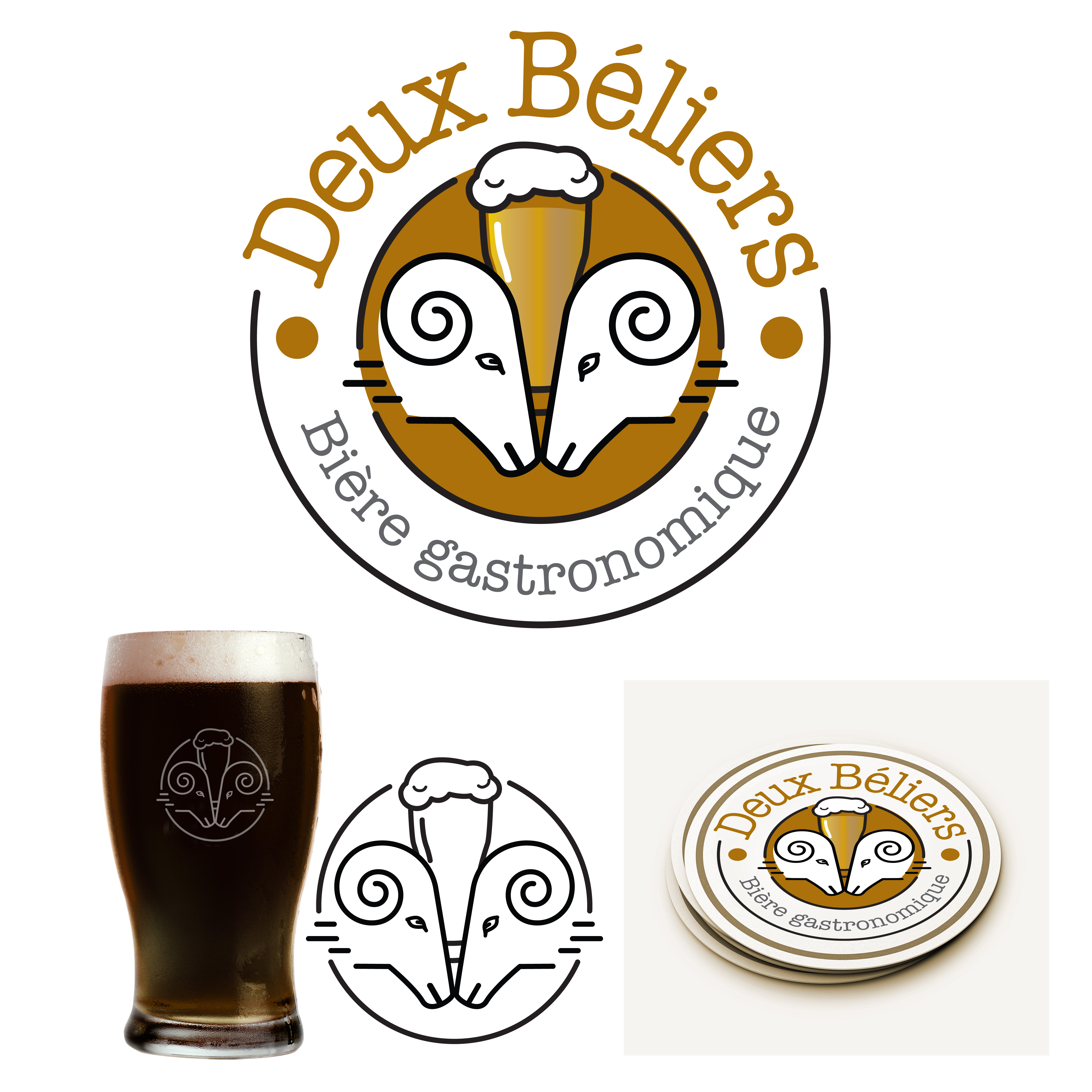 Logo Design by debric for Deux Béliers | Design #28029477