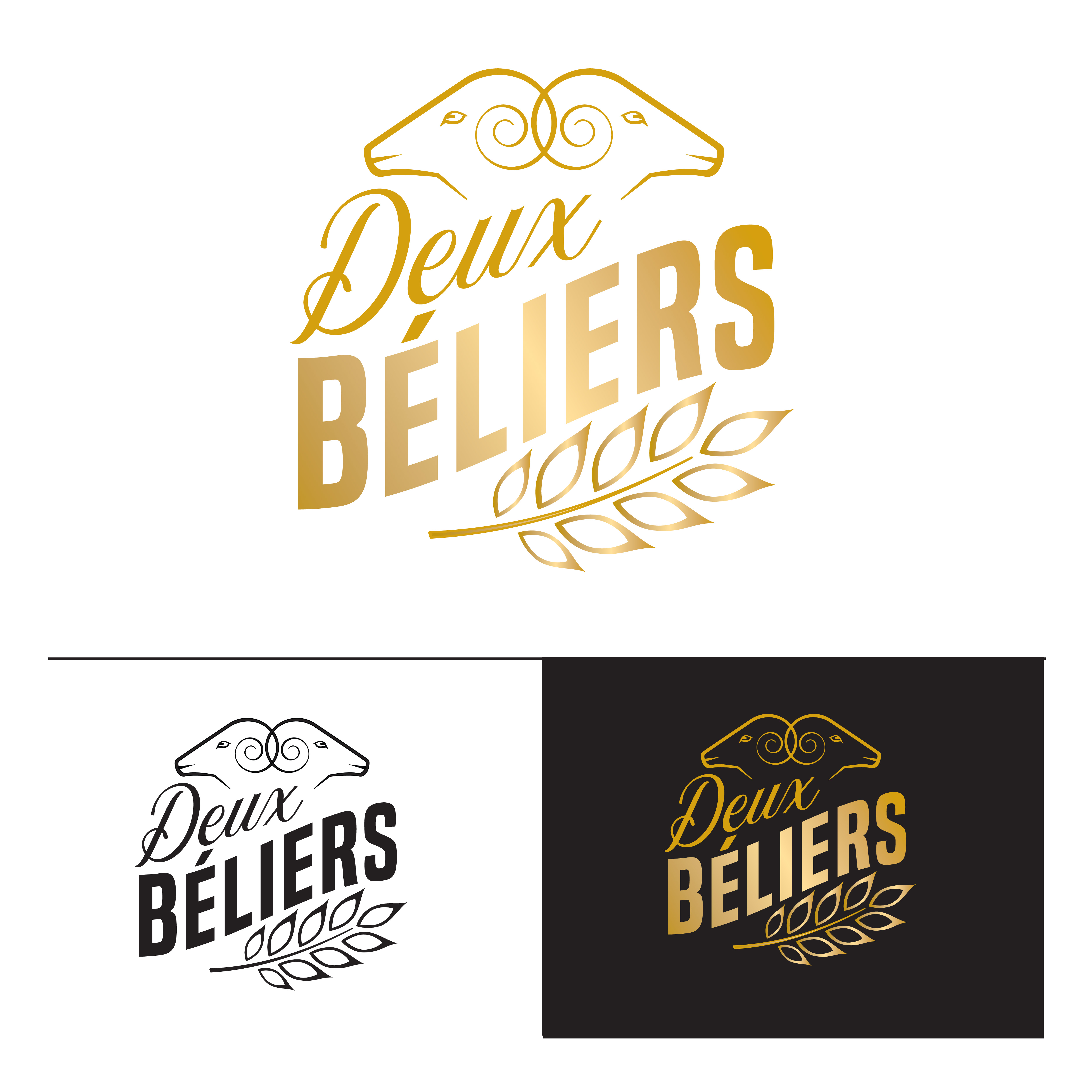 Logo Design by debric for Deux Béliers | Design #28033130