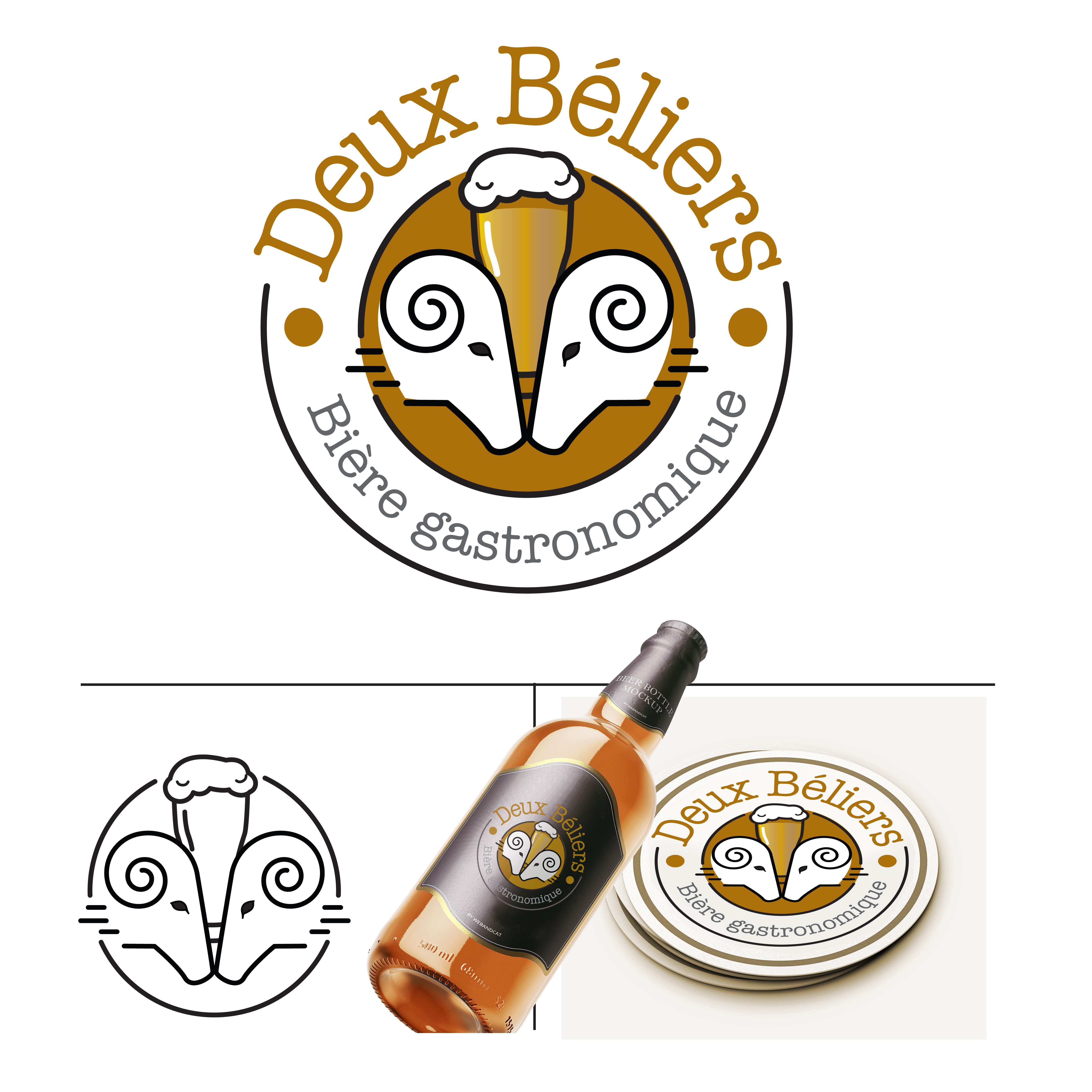 Logo Design by debric for Deux Béliers | Design #28041717