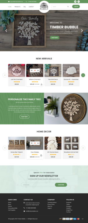 Web Design by pb for this project | Design: #28032994