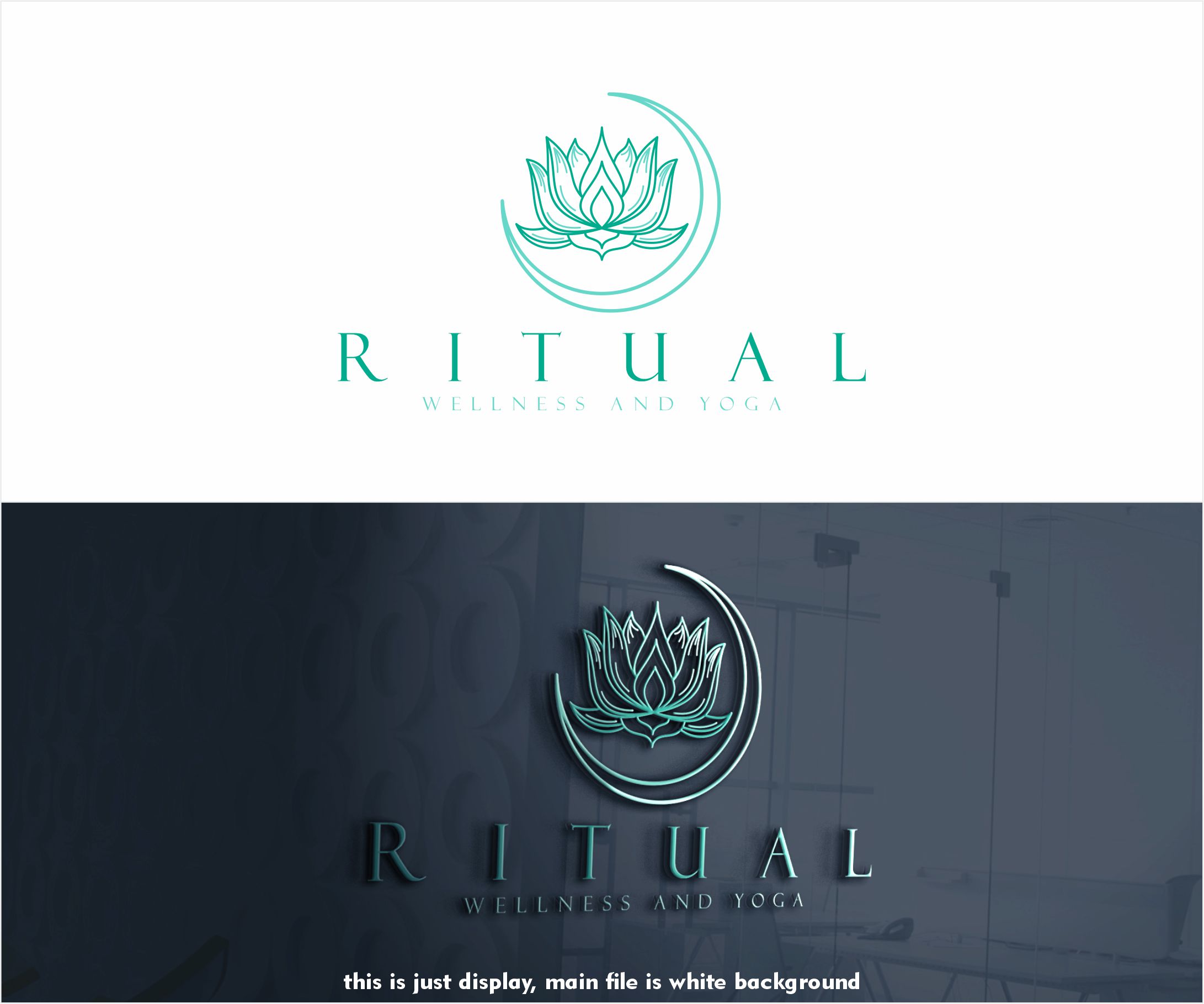 Logo Design by alkaline for Ritual Wellness nd Yoga | Design #28026150