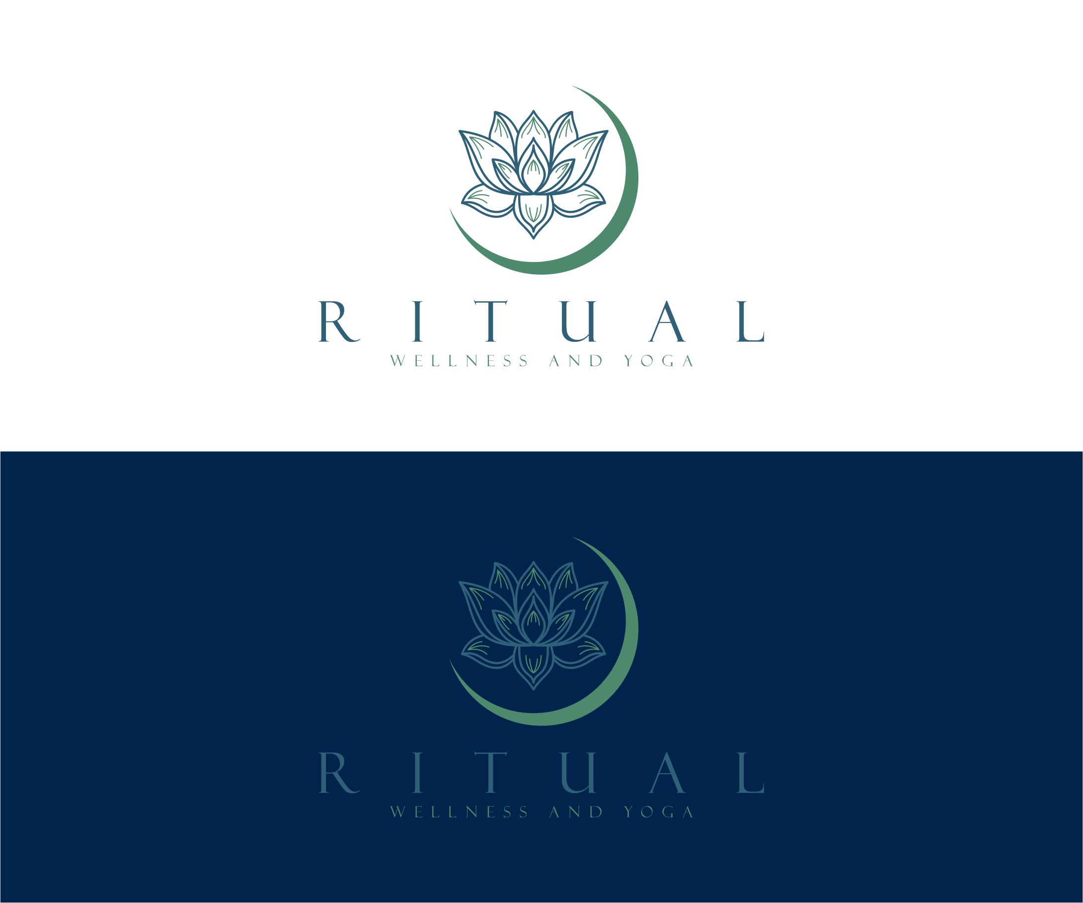 Logo Design by alkaline for Ritual Wellness nd Yoga | Design #28043996