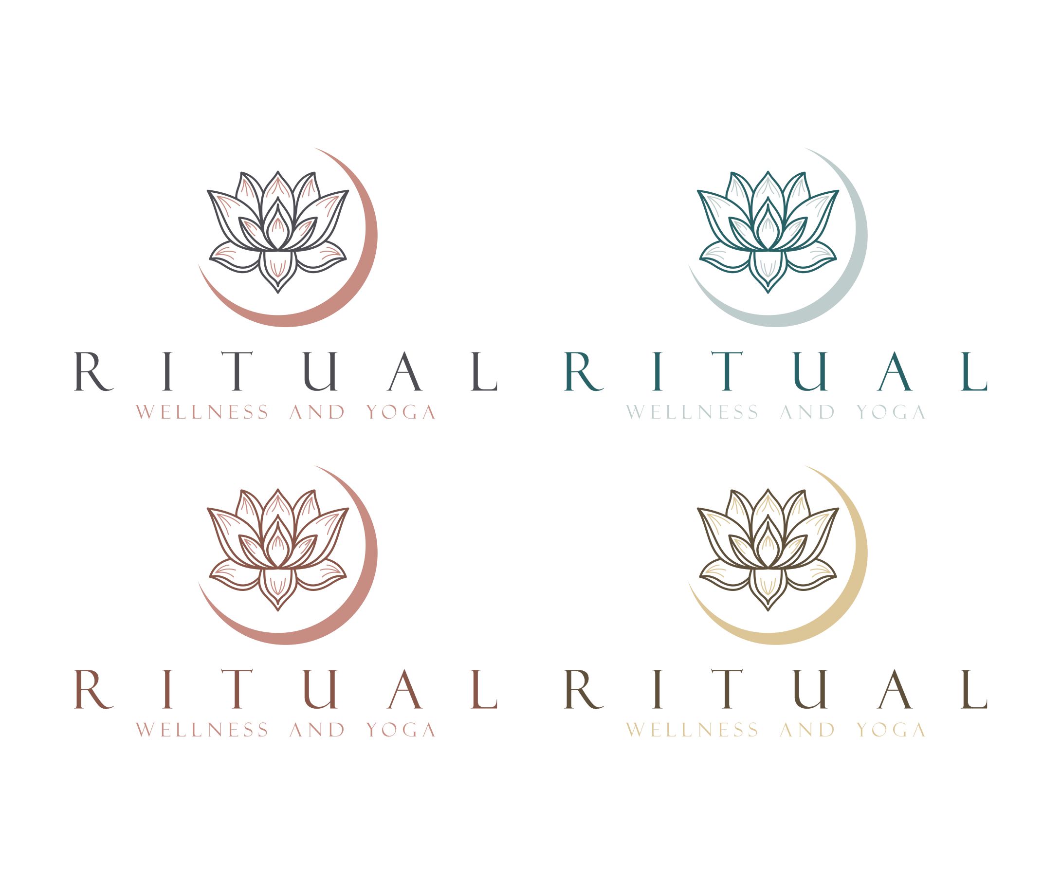Logo Design by alkaline for Ritual Wellness nd Yoga | Design #28044271
