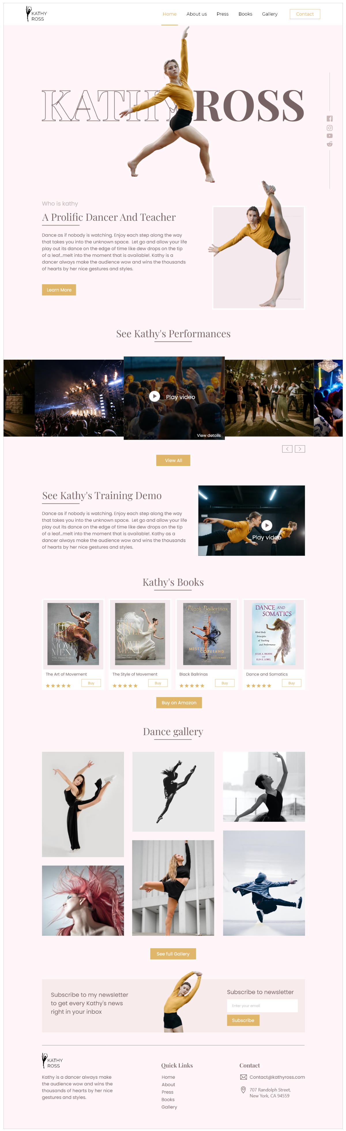Squarespace Design by Khalid Designs for this project | Design #28037699