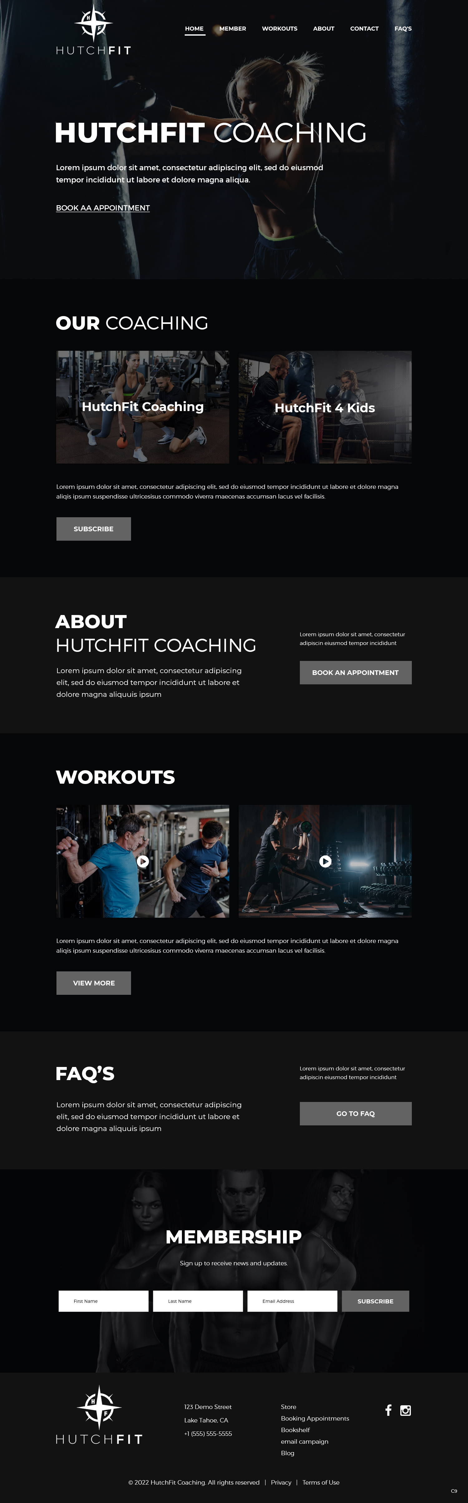 Web Design by pb for HutchFit Coaching | Design #28041919