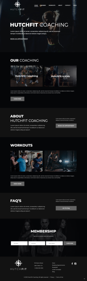 Web Design by pb for HutchFit Coaching | Design: #28041919