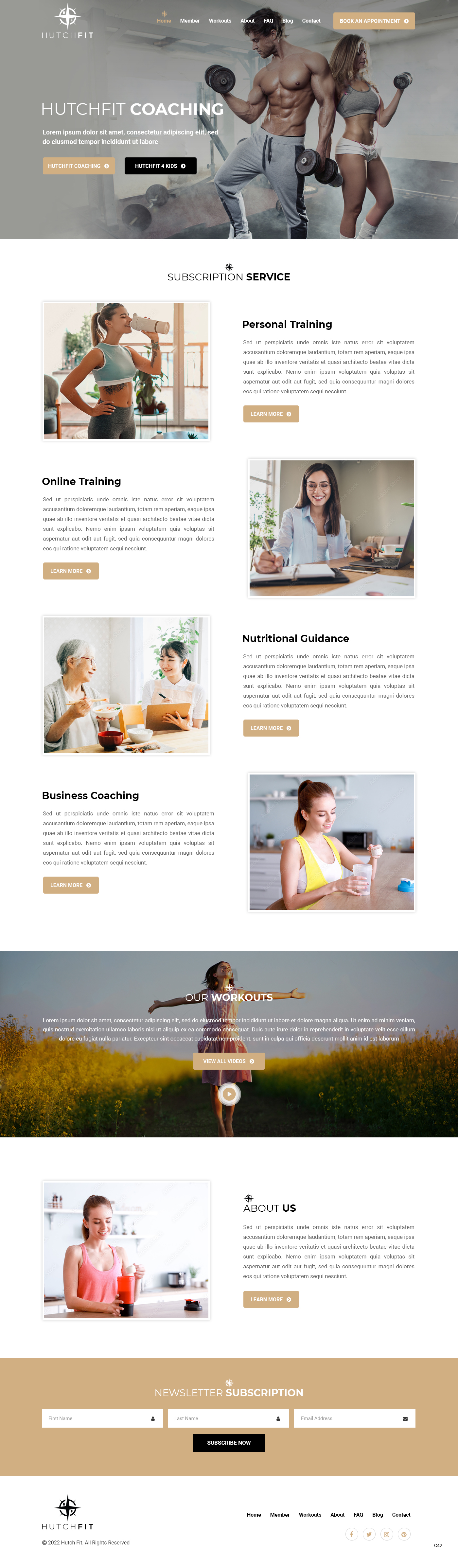 Web Design by pb for HutchFit Coaching | Design: #28041923