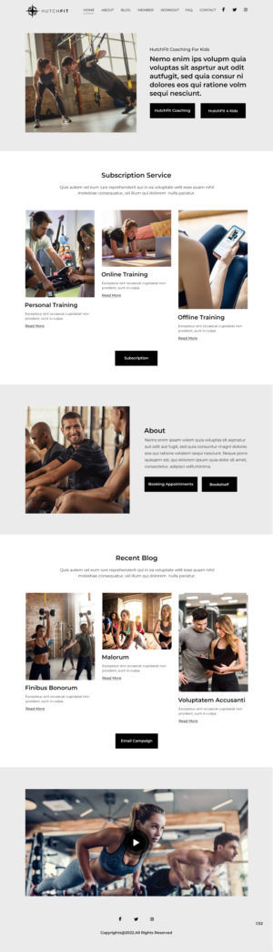 Web Design by pb for HutchFit Coaching | Design: #28048088