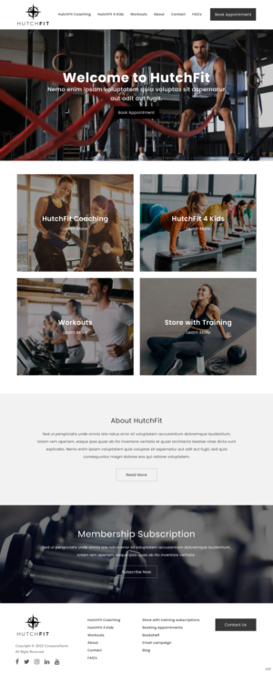 Web Design by pb for HutchFit Coaching | Design: #28048089