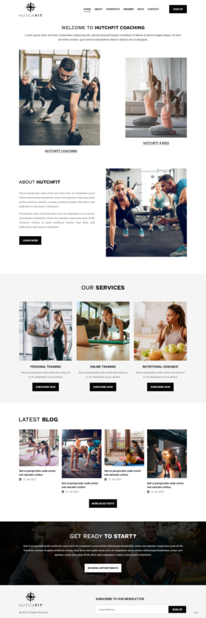 Web Design by pb for HutchFit Coaching | Design: #28049336