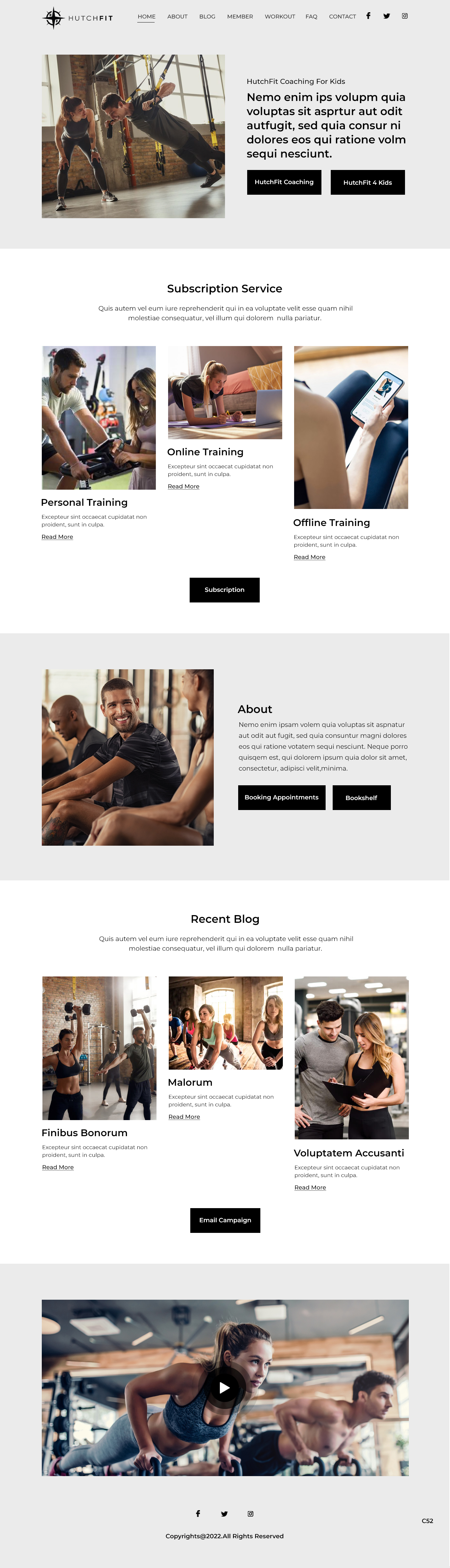 Web Design by pb for HutchFit Coaching | Design #28049339