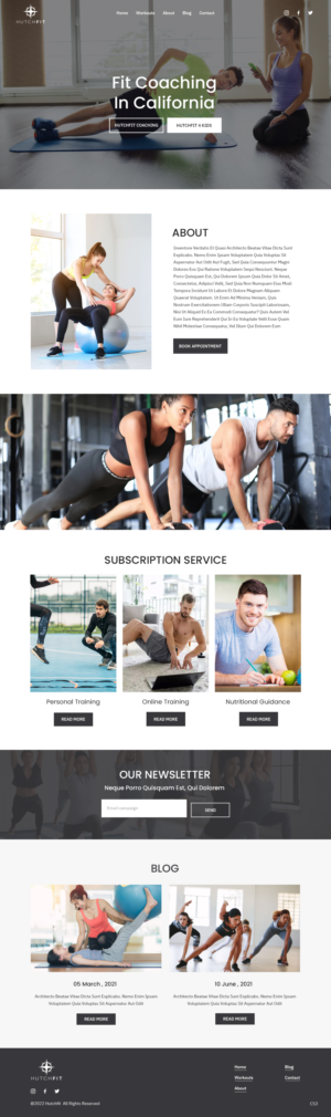 Web Design by pb for HutchFit Coaching | Design: #28054809