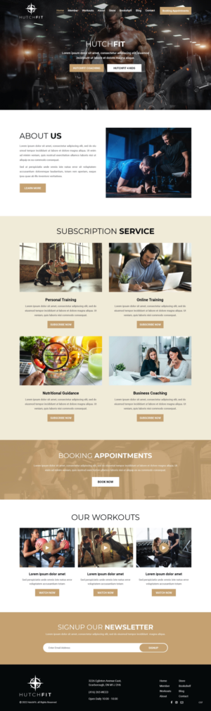 Web Design by pb for HutchFit Coaching | Design: #28066977