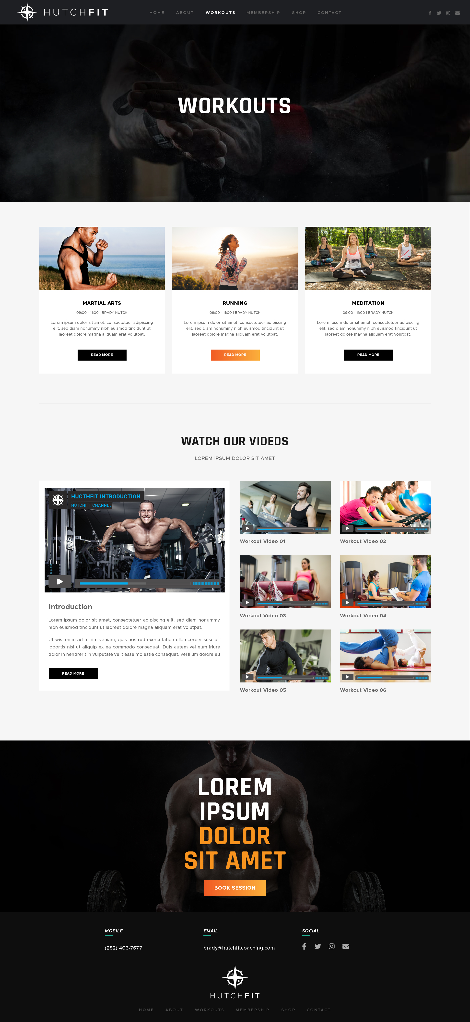 Web Design by Mac Arvy for HutchFit Coaching | Design #28055249
