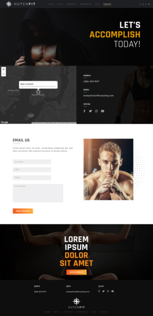 Web Design by Mac Arvy for HutchFit Coaching | Design: #28055257