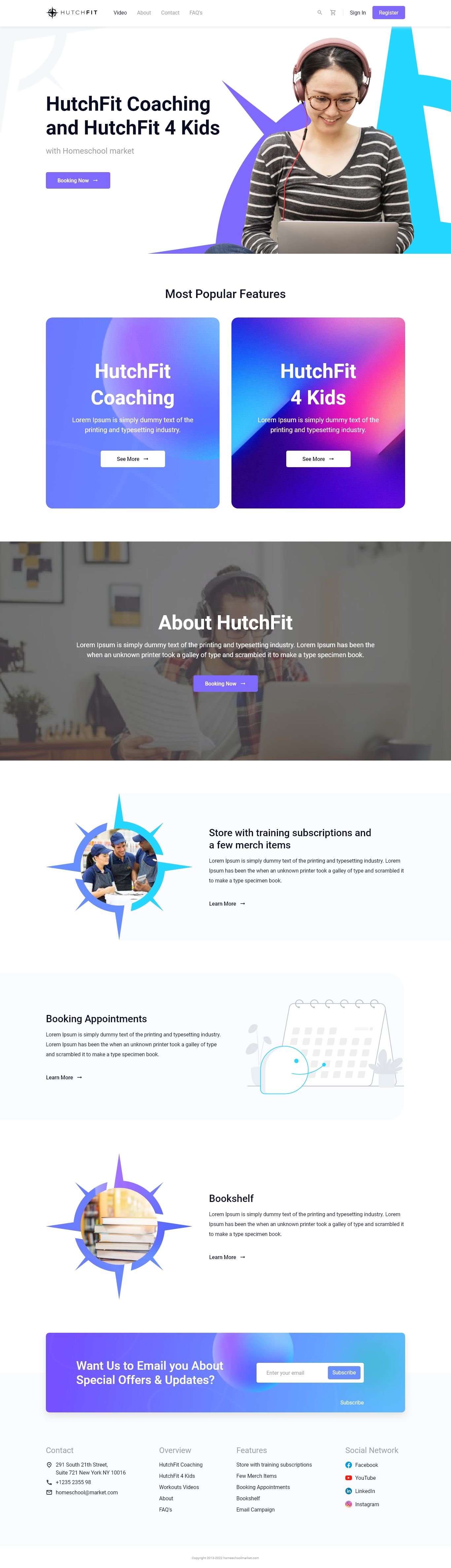 Web Design by Muhammad Ali Hashmi for HutchFit Coaching | Design #28066071