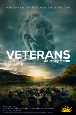 Five film documentary series on Veterans needs poster | Graphic Design by Fine Graphics House