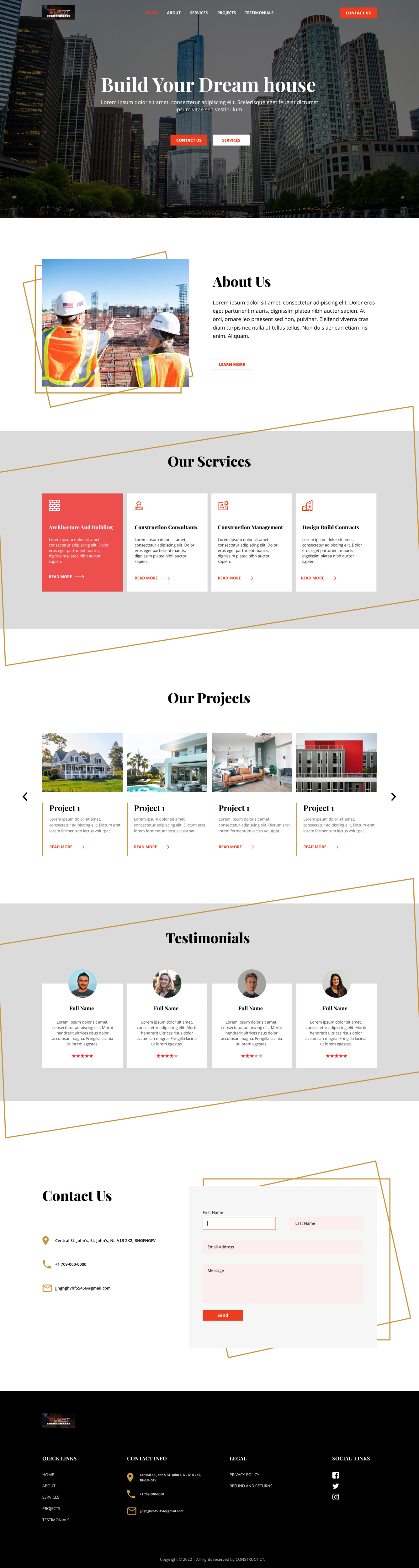 Web Design by SiDzigns for Alert Contracting | Design #28050822