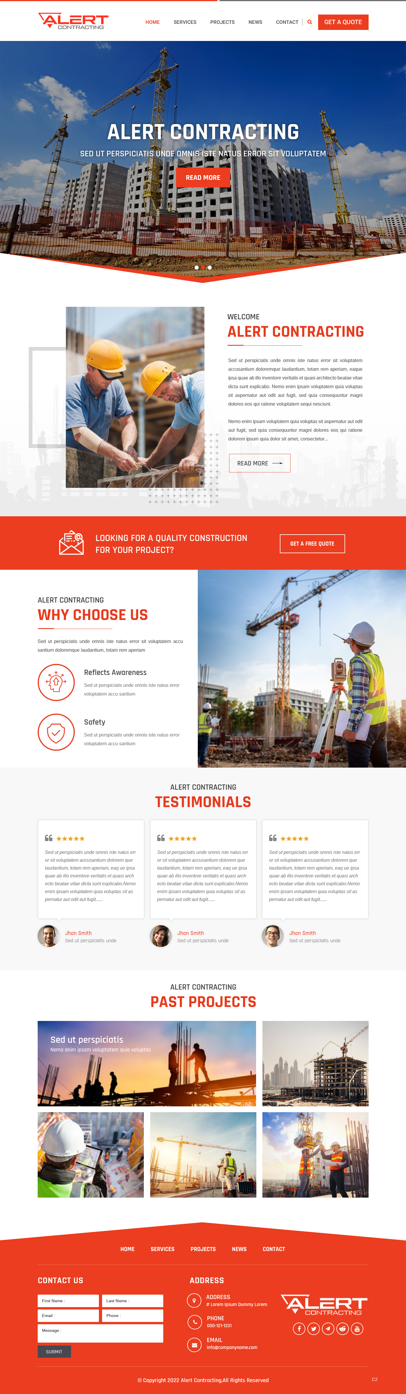 Web Design by pb for Alert Contracting | Design #28047952