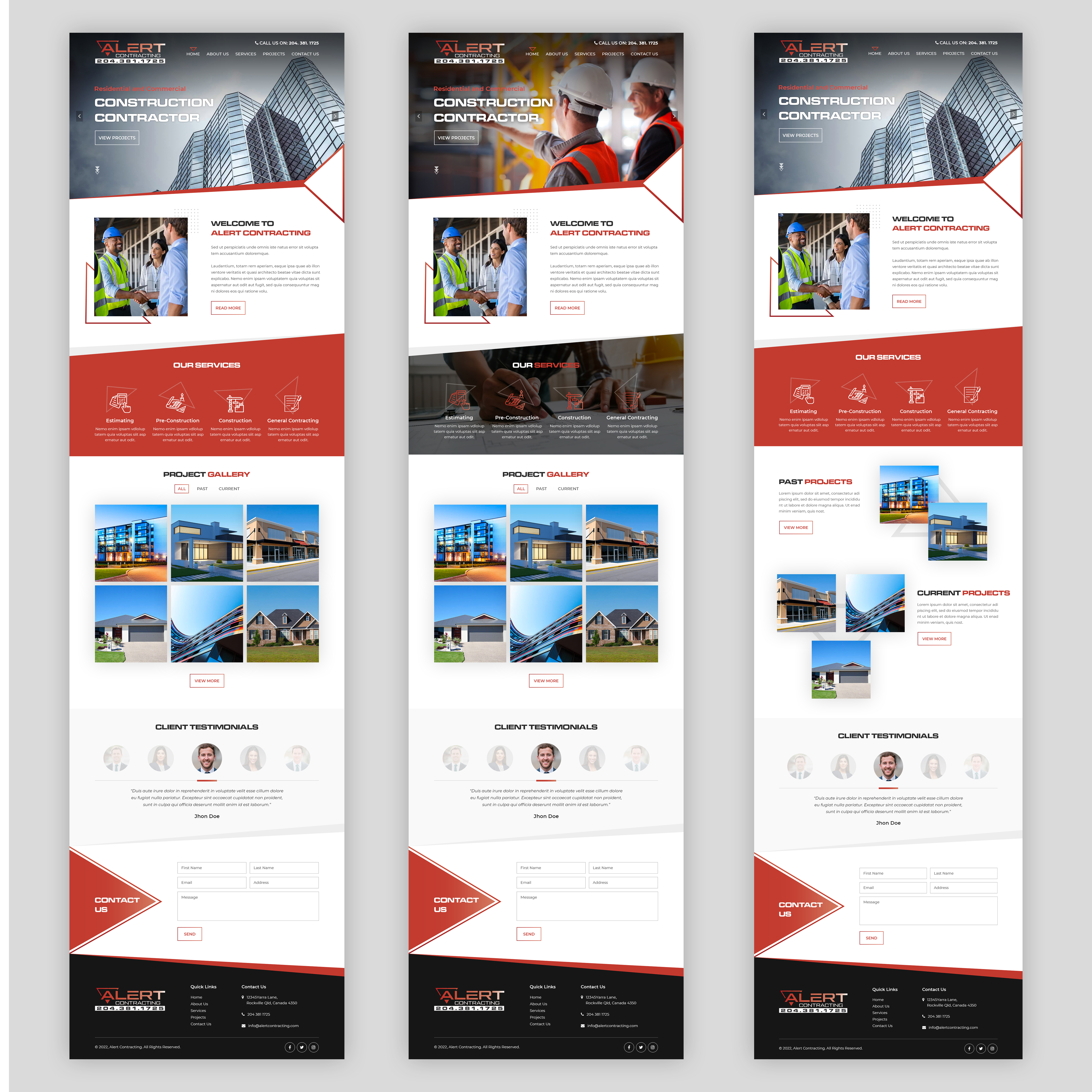 Diseño Web por Starlyn DS para Alert Contracting | Diseño #28046072