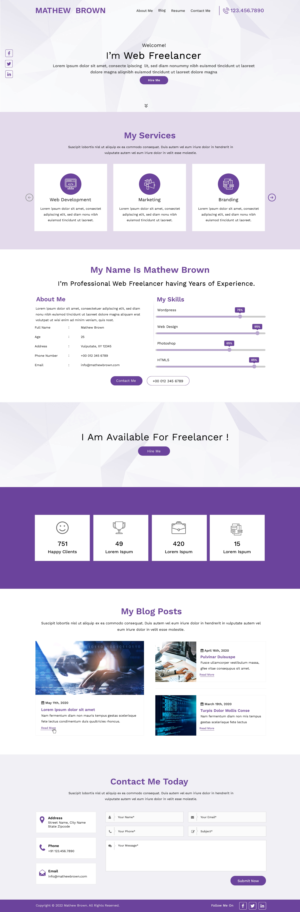 Web Design by HarmiDesigning for this project | Design: #28071546