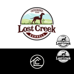 Lost Creek Kennels; Jacksboro, Texas | Logo Design by vigie