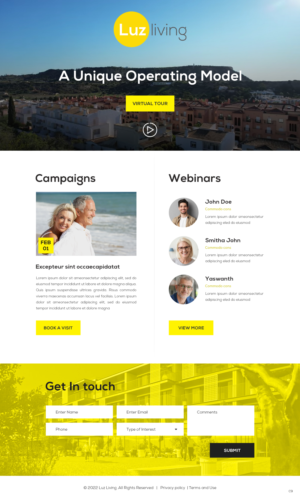 Design de Page d'Accueil par pb pour ce projet | Design : #28049380