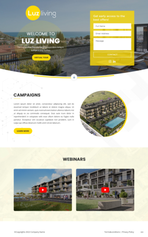Design de Page d'Accueil par pb pour ce projet | Design : #28049395