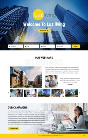 Design de Page d'Accueil par pb pour ce projet | Design : #28054818