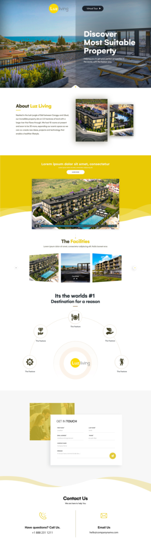 Design AND code an HTML landing page | Landing Page Design by Shijo John