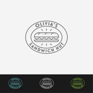 Olivia's Sandwich Hut | Logo Design by LaVitaBella67