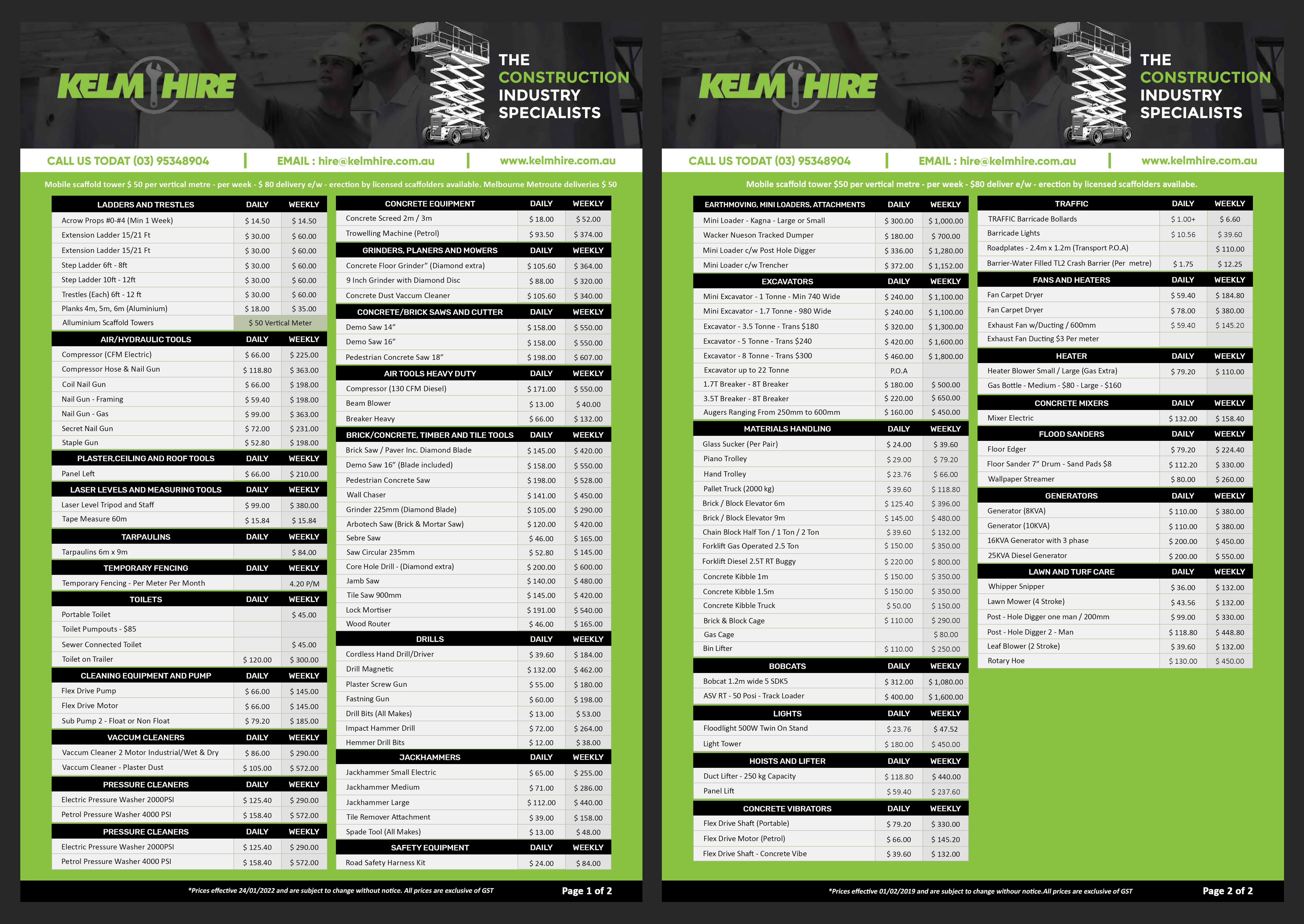 Flyer Design by aj for kelm hire  | Design #28066532