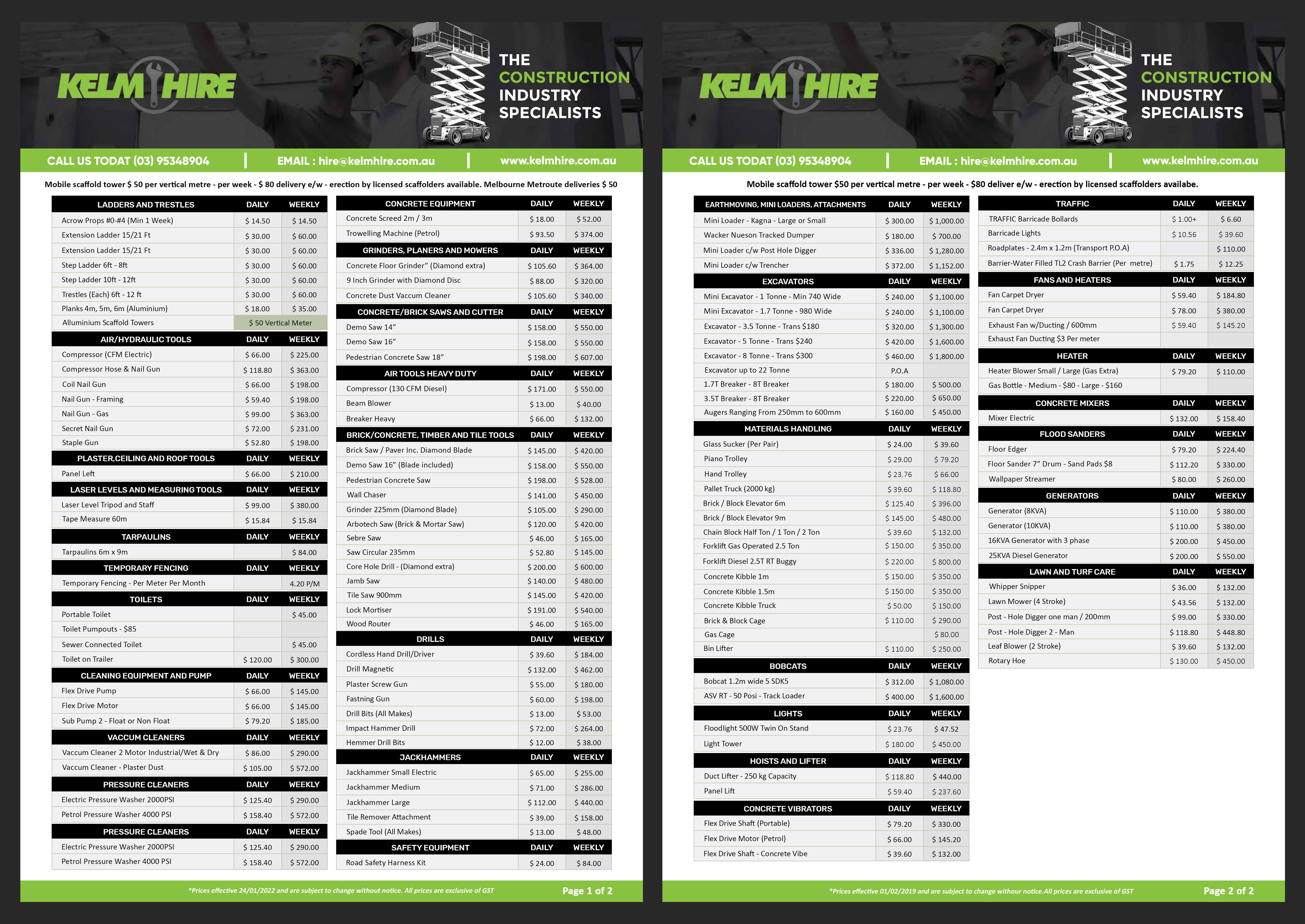 Flyer Design by aj for kelm hire  | Design #28066533