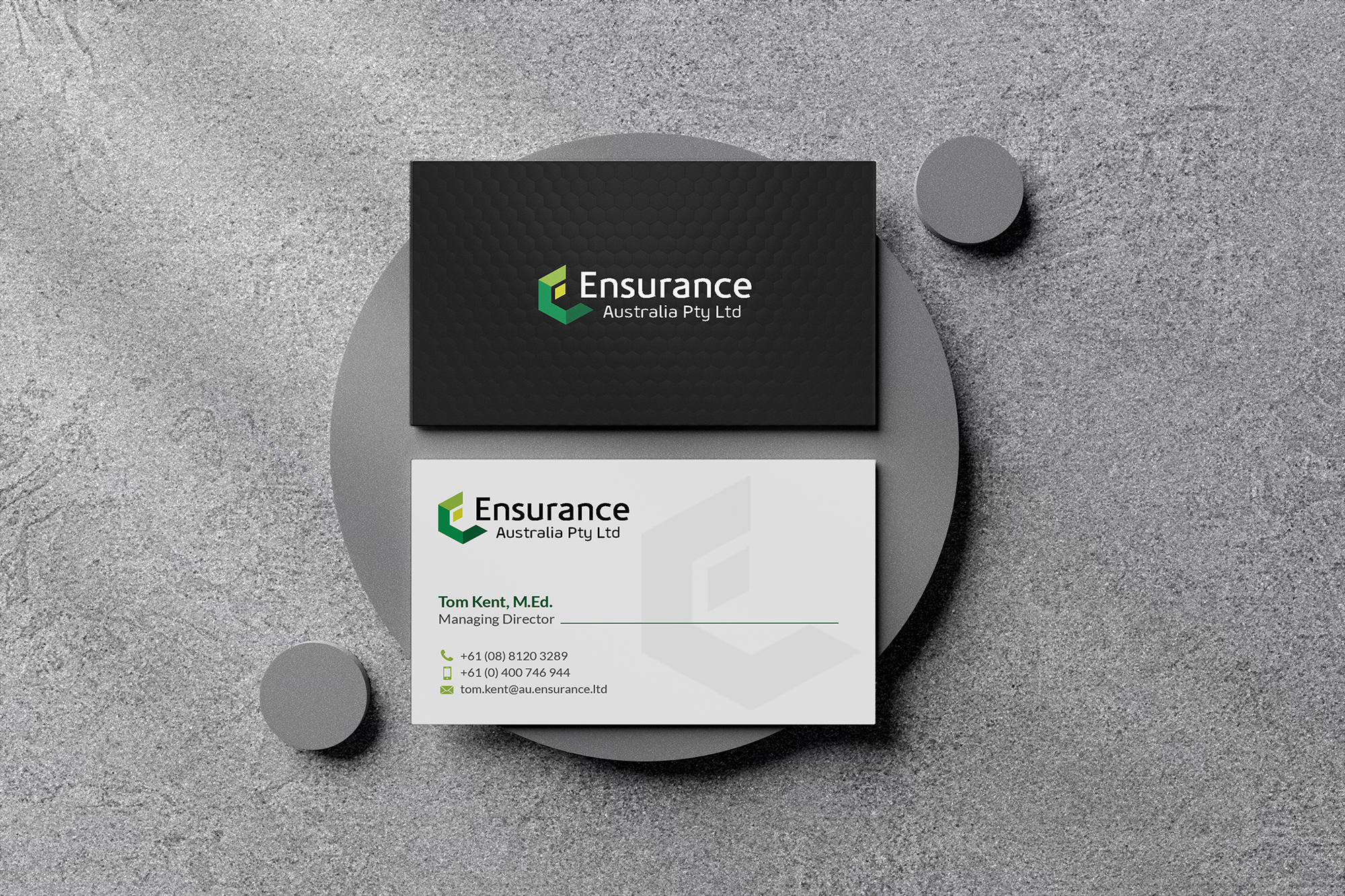 Business Card Design by Sarah Haroon for this project | Design #28044580