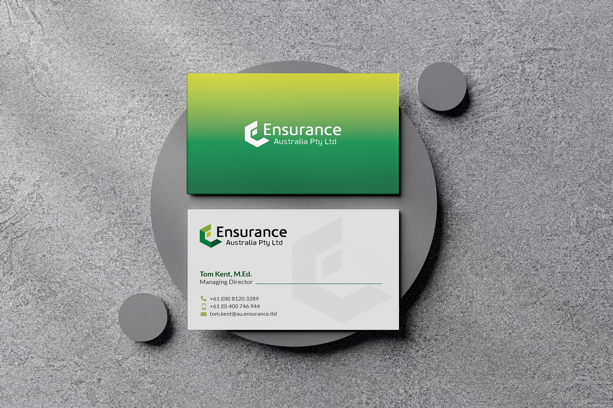 Business Card Design by Sarah Haroon for this project | Design #28044583