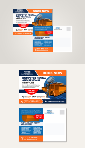 Postcard for dumpster rental business | Postcard Design by debdesign