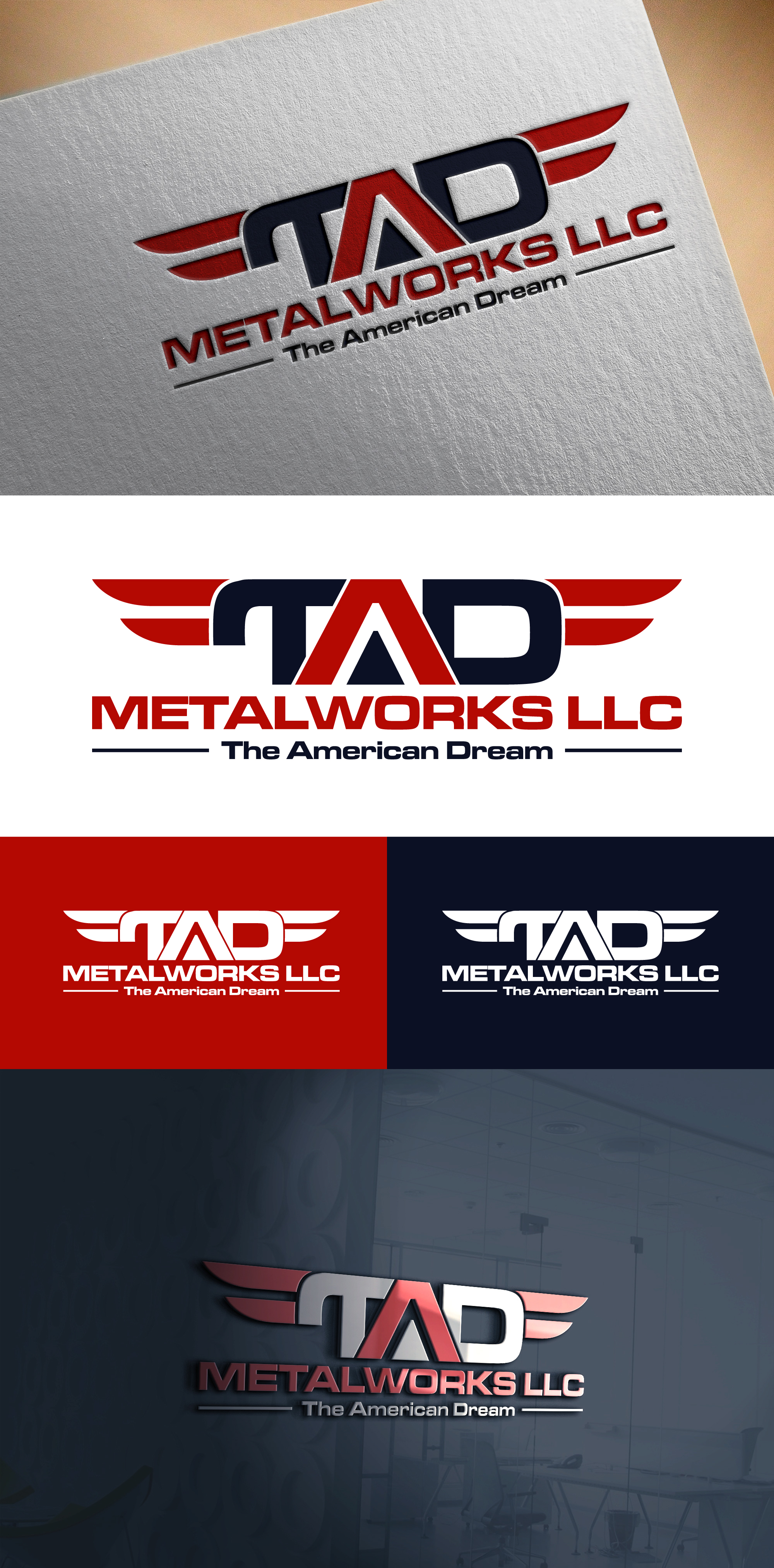 Logo Design by Rupok MT for TAD Metalworks LLC | Design #28045314