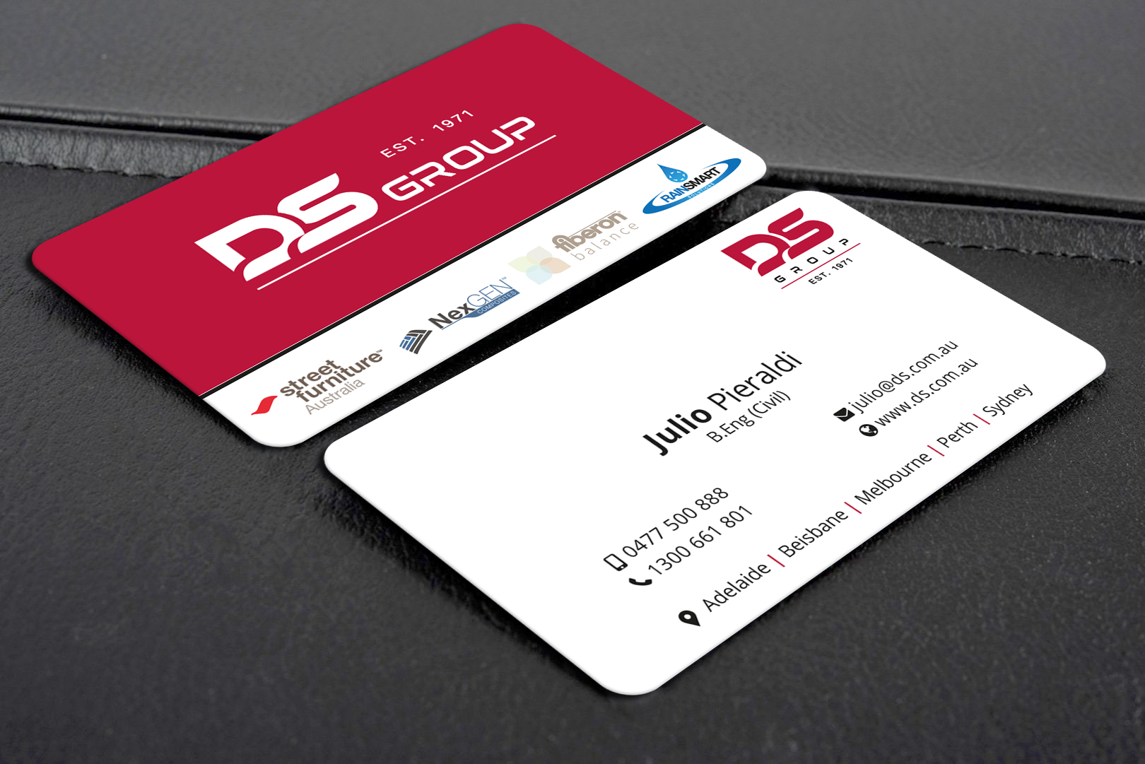 Visitenkarten-Design von Creative Moon Design für DS Agencies Pty Ltd | Design #28045586