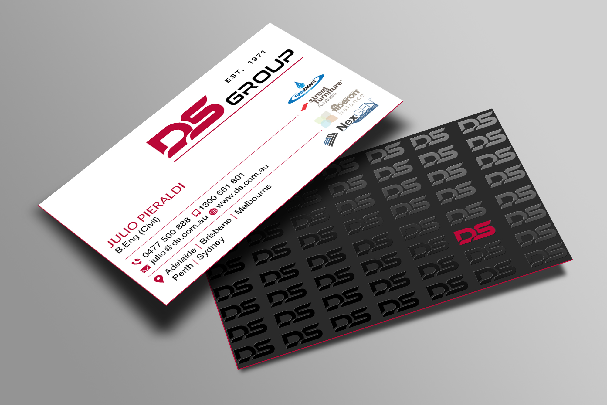 Diseño de Tarjeta de Presentación por Creations Box 2015 para DS Agencies Pty Ltd | Diseño #28048024