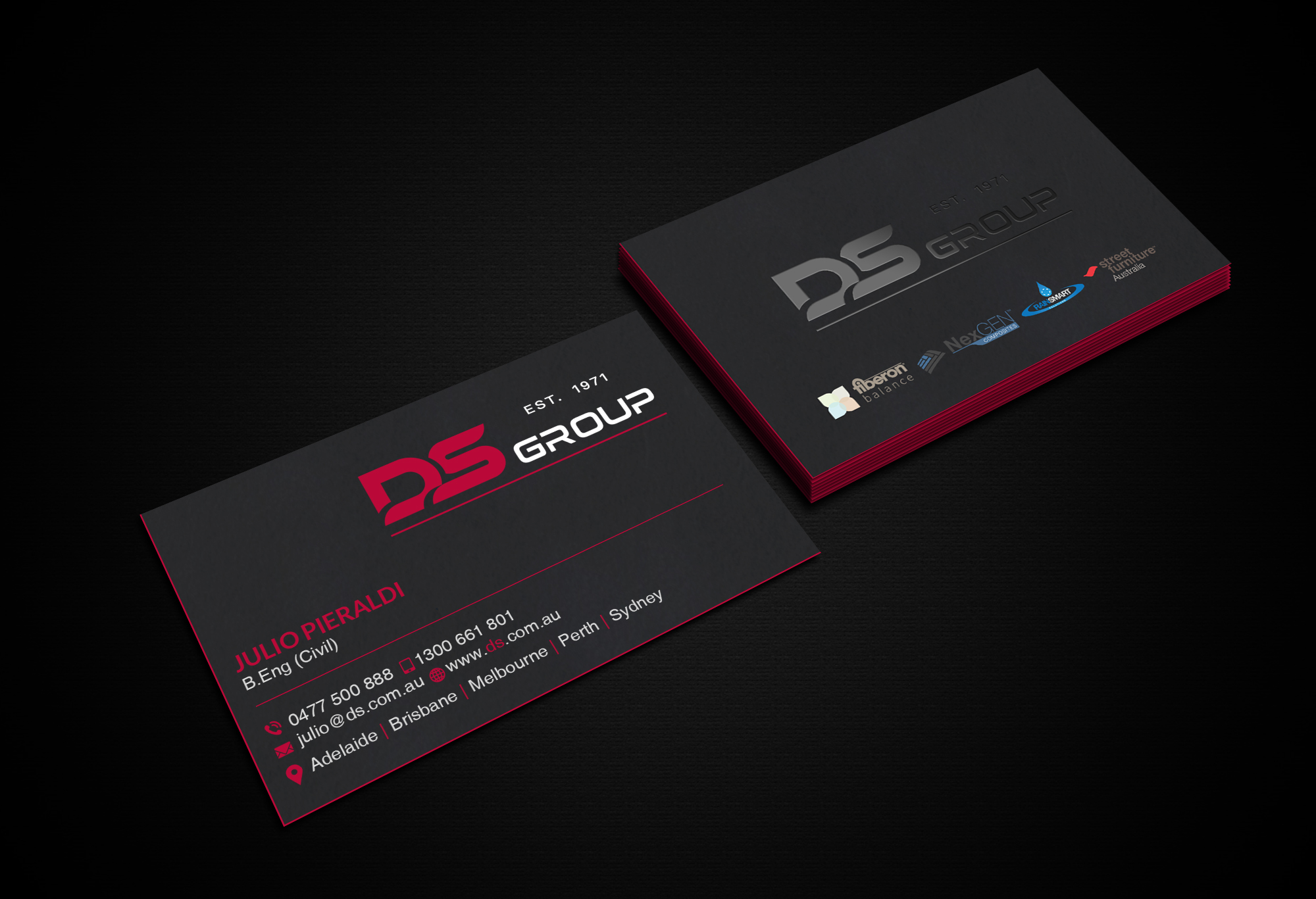 Design de Carte de Visite par Creations Box 2015 pour DS Agencies Pty Ltd | Design #28048032