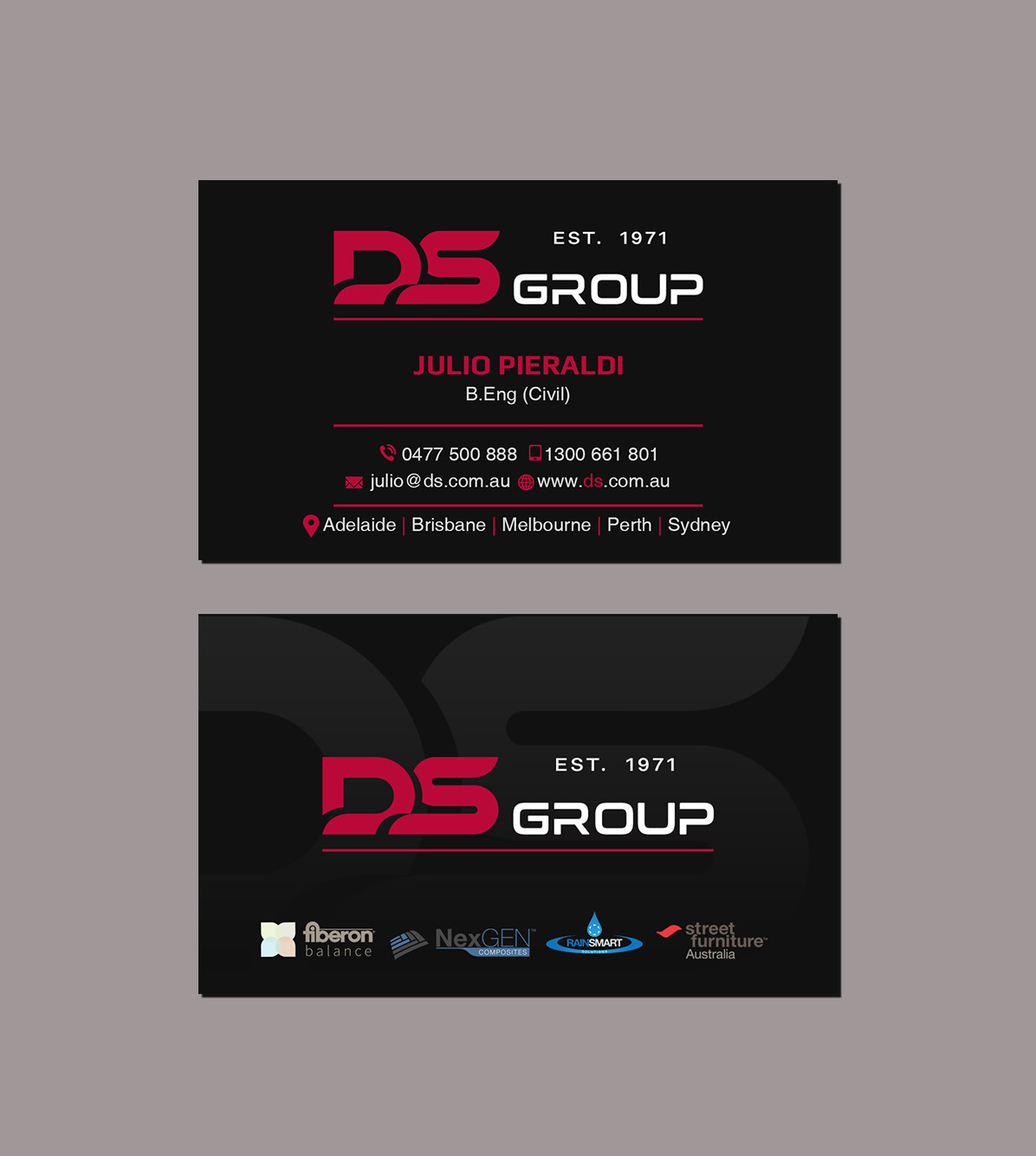 Design de Carte de Visite par Creations Box 2015 pour DS Agencies Pty Ltd | Design #28065132