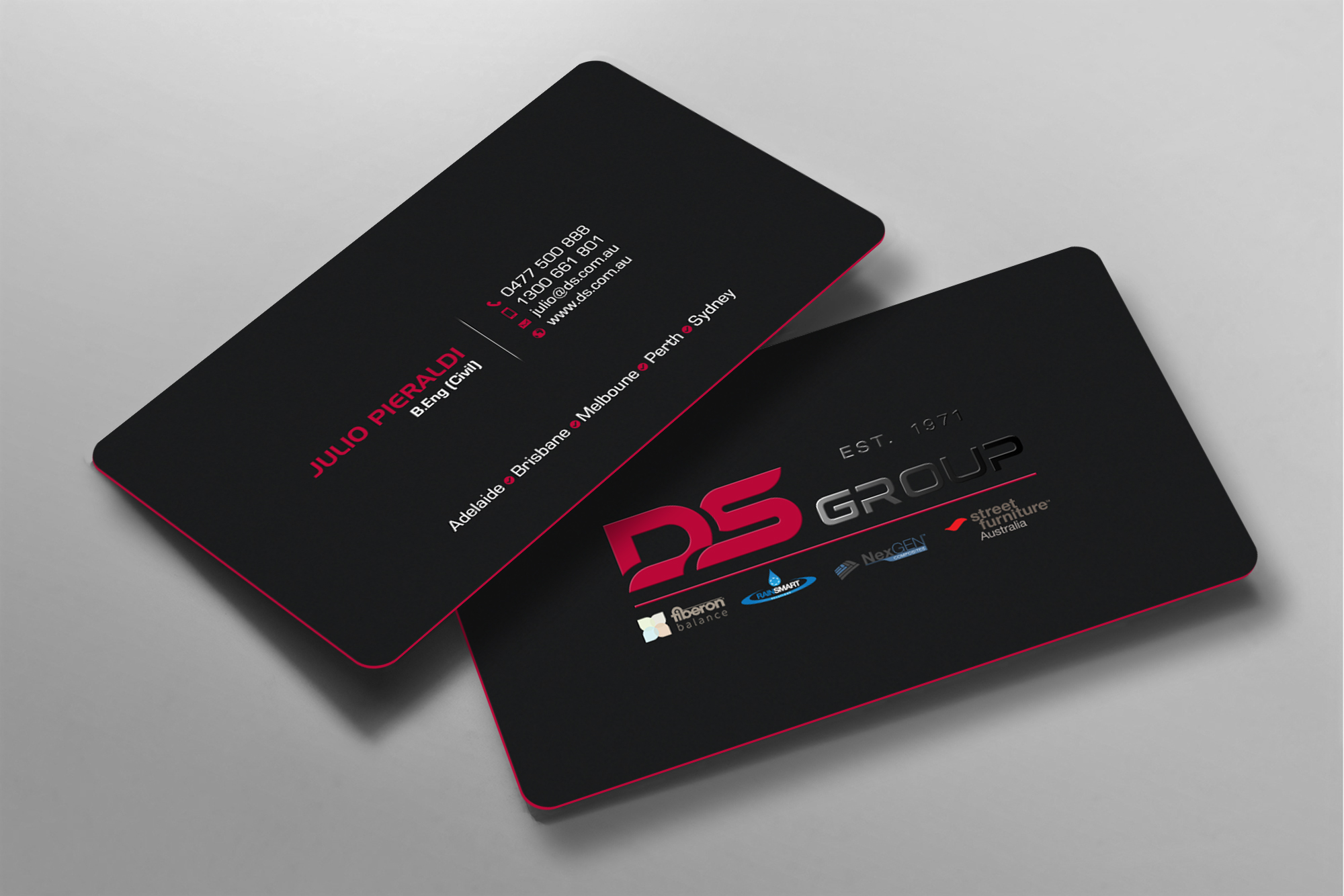 Design de Carte de Visite par chandrayaan.creative pour DS Agencies Pty Ltd | Design #28051423