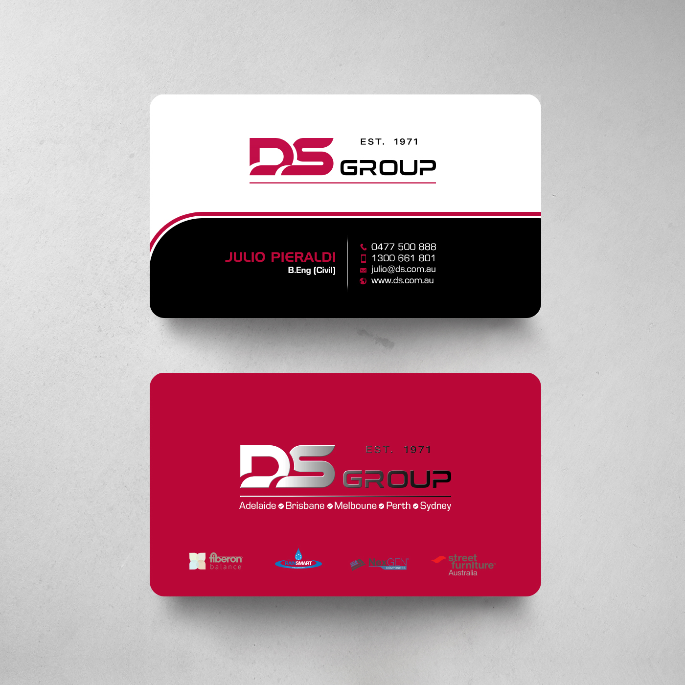 Diseño de Tarjeta de Presentación por chandrayaan.creative para DS Agencies Pty Ltd | Diseño #28051890