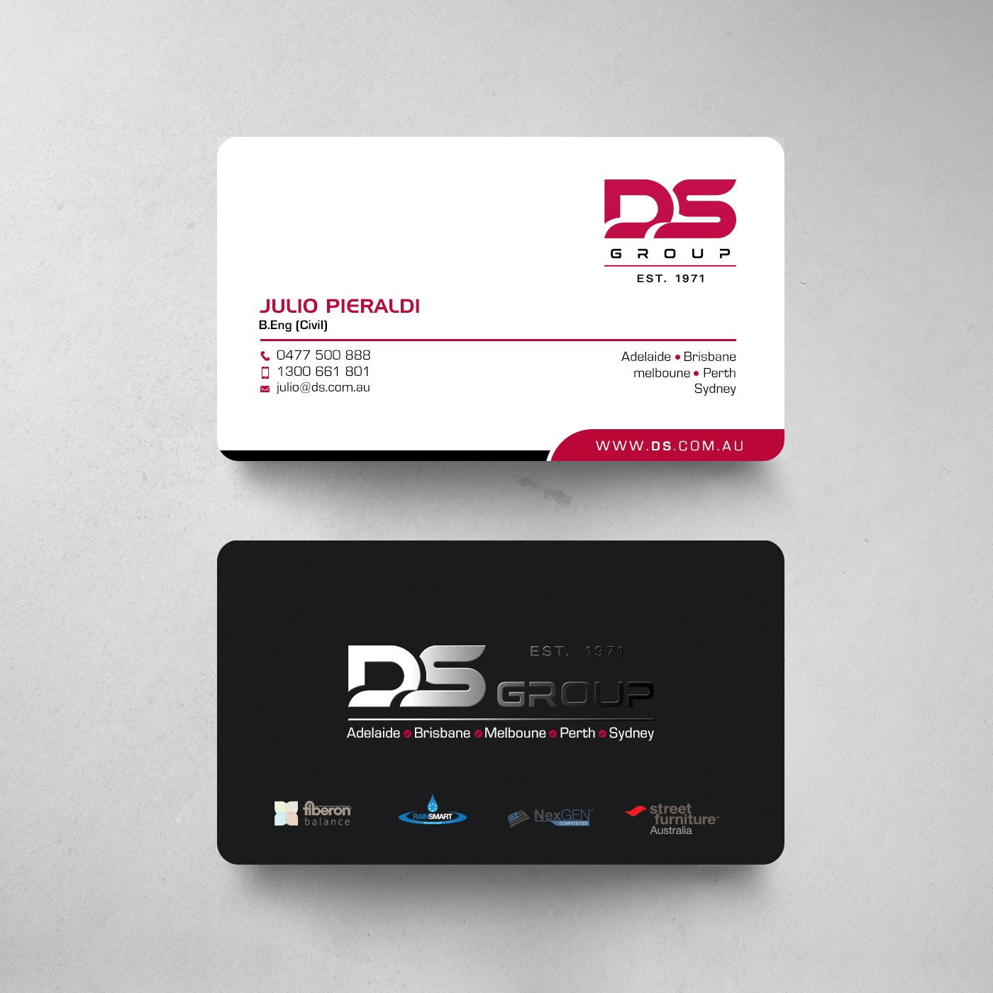 Diseño de Tarjeta de Presentación por chandrayaan.creative para DS Agencies Pty Ltd | Diseño #28051891